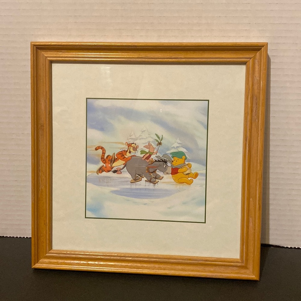 Winnie the Pooh AA Milne’s Four Seasons Print 1 of 4 Ice Skating